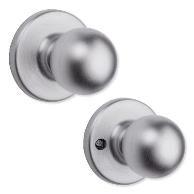 Kwikset Polo Passage Knob, Satin Chrome